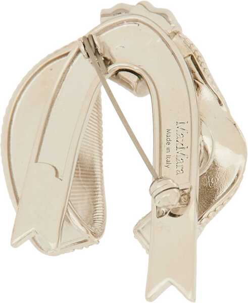 Bijuterii Max Mara Bow Brooch With Rhinestones GOLD Femei (BM 19435808) 2