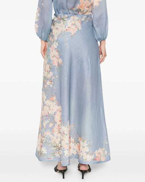 Fuste casual ZIMMERMANN Cascadian Skirt BABY BLUE Femei (BM 19435823) 4