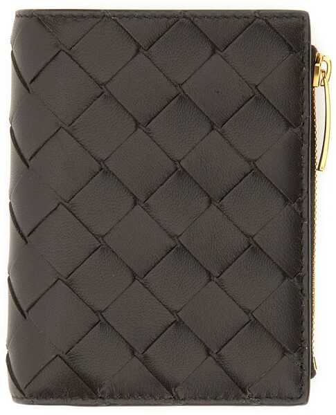 Portofele Bottega Veneta Bi-Fold Braided Wallet BROWN Femei (BM 19435826) 1