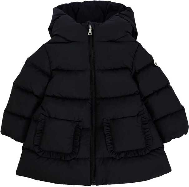 Geci de ploaie Moncler Jacket With Logo And Hood BLACK Baieti (BM 19435856) 1