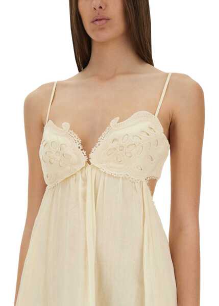 Rochii casual ZIMMERMANN Embroidered Dress Coco IVORY Femei (BM 19435862) 2