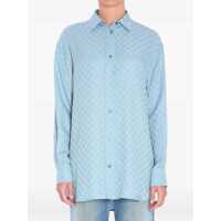 Bluze Gg Silk Jacquard Oversized Shirt Femei