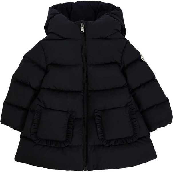 Geci de ploaie Moncler Jacket With Logo And Hood BLACK Baieti (BM 19435898) 1