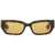 Bottega Veneta Rectangular Sunglasses "Dash" BROWN