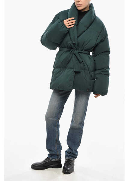 Geci de iarna Bacon Double-Breasted New Dada Down Jacket Green Femei (BM 19436339) 4