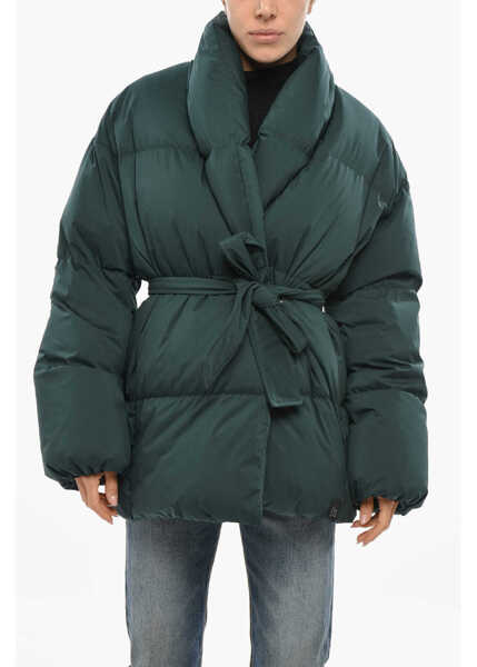 Geci de iarna Bacon Double-Breasted New Dada Down Jacket Green Femei (BM 19436339) 1