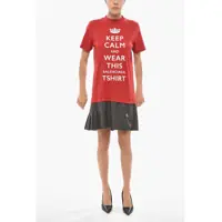Rochii scurte Checked Accordion Skirt Keep Calm Tee Dress Femei