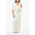 Max Mara Silk Satin Dindi Mermaid Dress With Matching Stole White