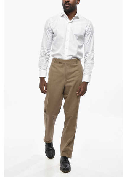 Pantaloni eleganti CORNELIANI Cc Collection Gabardine Cotton Pants Green Barbati (BM 19436363) 3