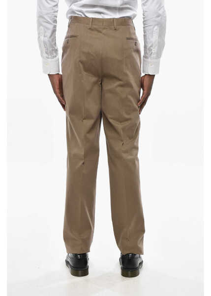 Pantaloni eleganti CORNELIANI Cc Collection Gabardine Cotton Pants Green Barbati (BM 19436363) 4