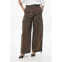 Pantaloni casual Tie Dye Effect Cargo Pants Femei