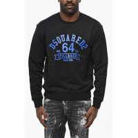 Bluze de trening Fleeced Cotton Cool Fit Crew-Neck Sweatshirt With Frontal Pr Barbati