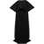 JACQUEMUS Chiffon Vela Dress With Maxi Flounce Black