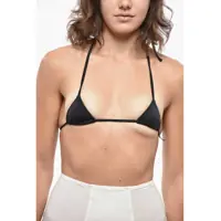 Sutiene Solid Color Triangle Bikini Top Femei