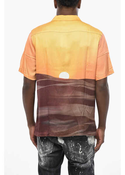 Camasi casual Blue Sky Inn Short Sleeve Printed Shirt Multicolor Barbati (BM 19436393) 2