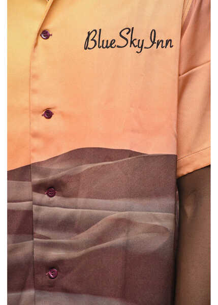 Camasi casual Blue Sky Inn Short Sleeve Printed Shirt Multicolor Barbati (BM 19436393) 3
