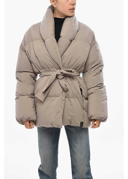 Geci de iarna Bacon Double-Breasted New Dada Down Jacket Beige Femei (BM 19436396) 1