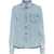 TOT&Ecirc;ME Denim Overshirt With Breast Pocket Blue