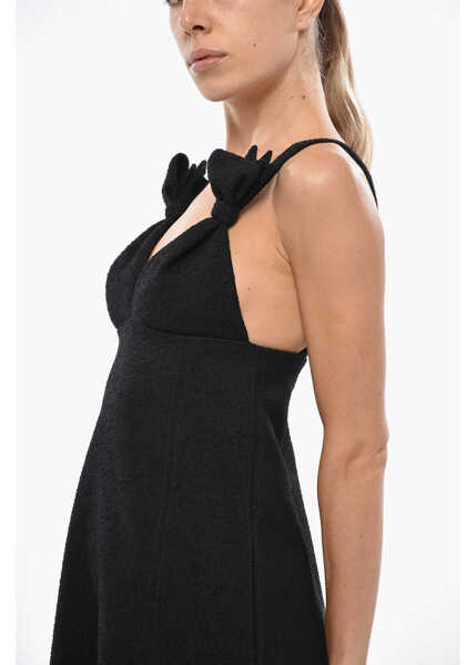 Rochii scurte Dior Boucl Wool Blend Slip Dress Black Femei (BM 19436417) 2