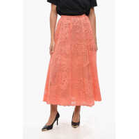 Fuste lungi Lace Combi Flared Skirt With Petticoat Femei