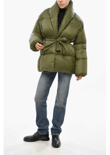 Geci de iarna Bacon Double-Breasted Dada Down Jacket Military Green Femei (BM 19436426) 4