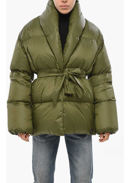 Geci de iarna Bacon Double-Breasted Dada Down Jacket Military Green Femei (BM 19436426) 1