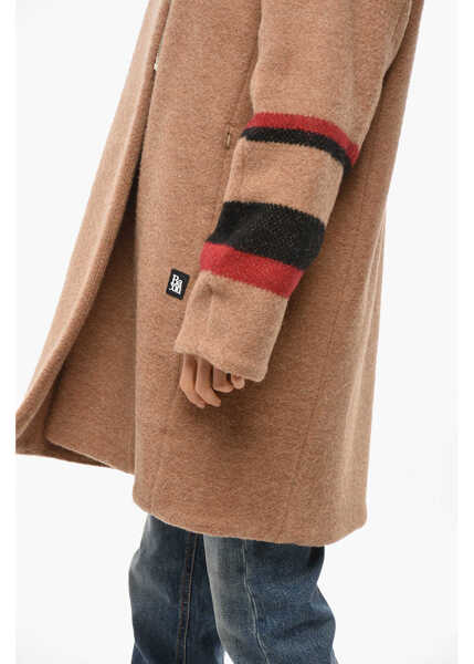 Paltoane Bacon Quilted Blanket Wool Coat With Decentralized Zip Beige Femei (BM 19436429) 2