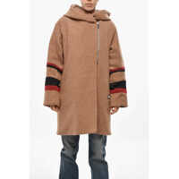 Paltoane Quilted Blanket Wool Coat With Decentralized Zip Femei