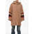 Bacon Quilted Blanket Wool Coat With Decentralized Zip Beige