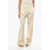 THE ANDAMANE Double-Pleated Nathalie Pinstriped Pants White