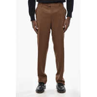 Pantaloni casual 4 Buttons Wool Pants With Scalloped Hem Barbati