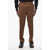 CORNELIANI 4 Buttons Wool Pants With Scalloped Hem Brown