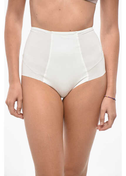 Lenjerie intima Elisabetta Franchi High-Waisted Stretch Fabric Knickers White Femei (BM 19436462) 1