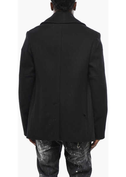 Paltoane Givenchy Wool Peacoat With Frogs Closure Black Barbati (BM 19436468) 2