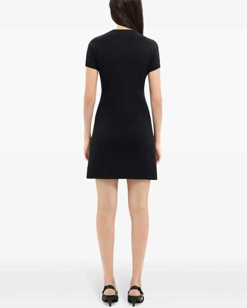 Rochii scurte COURRGES Two-Tone A-Line Mini Dress Black & White Femei (BM 19436474) 4