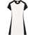 COURRÈGES Two-Tone A-Line Mini Dress Black & White
