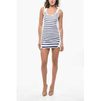 Rochii scurte Striped Bodycon Tank Dress Femei