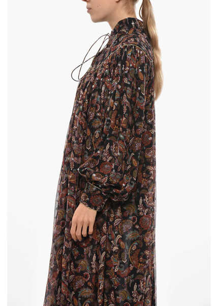 Rochii lungi Cline Paisley Patterned Silk Blend Shirt Dress Multicolor Femei (BM 19436495) 2