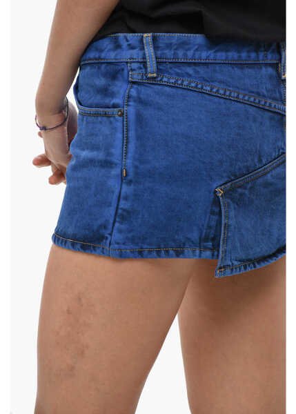 Fuste scurte Vivienne Westwood Denim Miniskirt With Asymmetric Design Blue Femei (BM 19436504) 3