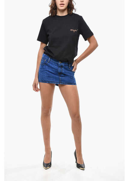 Fuste scurte Vivienne Westwood Denim Miniskirt With Asymmetric Design Blue Femei (BM 19436504) 4
