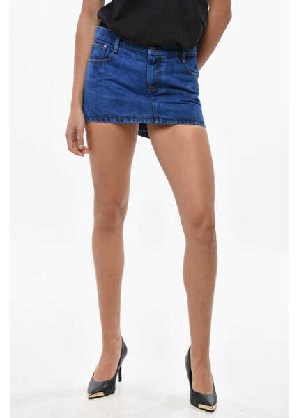 Fuste scurte Vivienne Westwood Denim Miniskirt With Asymmetric Design Blue Femei (BM 19436504) 1