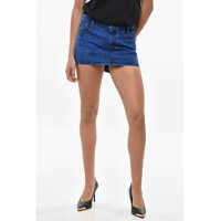 Fuste scurte Denim Miniskirt With Asymmetric Design Femei