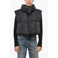 Geci de iarna Bacon Crop Ramon Down Vest With Hidden Buttoning