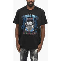 Tricouri Front Printed Cool Fit Crew-Neck T-Shirt Barbati