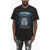 DSQUARED2 Front Printed Cool Fit Crew-Neck T-Shirt Black