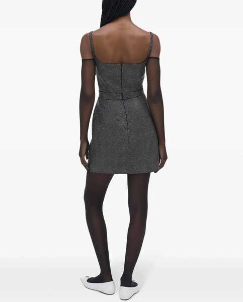 Rochii scurte Marc Jacobs Rhinestone Mini Dress With Bow Black Femei (BM 19436528) 4