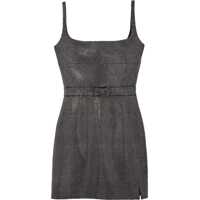 Rochii scurte Rhinestone Mini Dress With Bow Femei