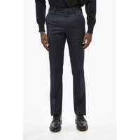 Pantaloni casual Virgin Wool Solid Color Pants Barbati