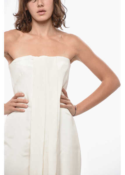 Salopete Max Mara Sleeveless Blando Jumpsuit With Draped Design White Femei (BM 19436537) 4