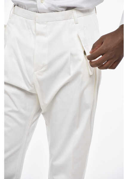 Pantaloni casual CORNELIANI Trend Cotton Chinos Pants White Barbati (BM 19436555) 2